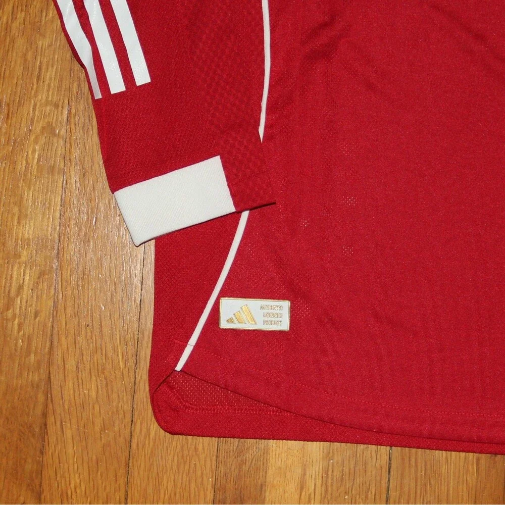 Adidas Liverpool FC 25/26 Long Sleeve Home Authentic Soccer Jersey Men S